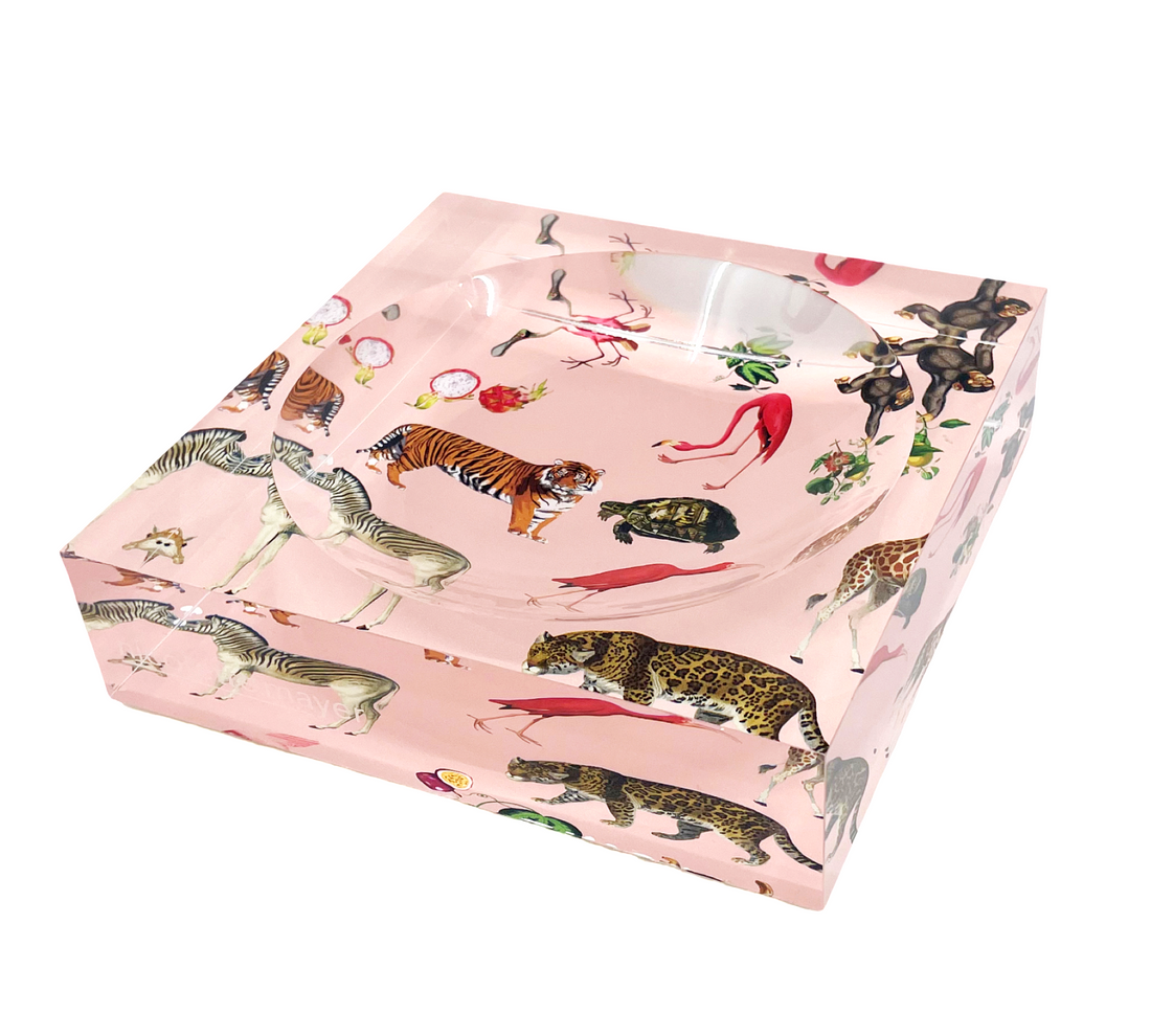 Exotix Flamingo Acrylic Candy Catchall Dish