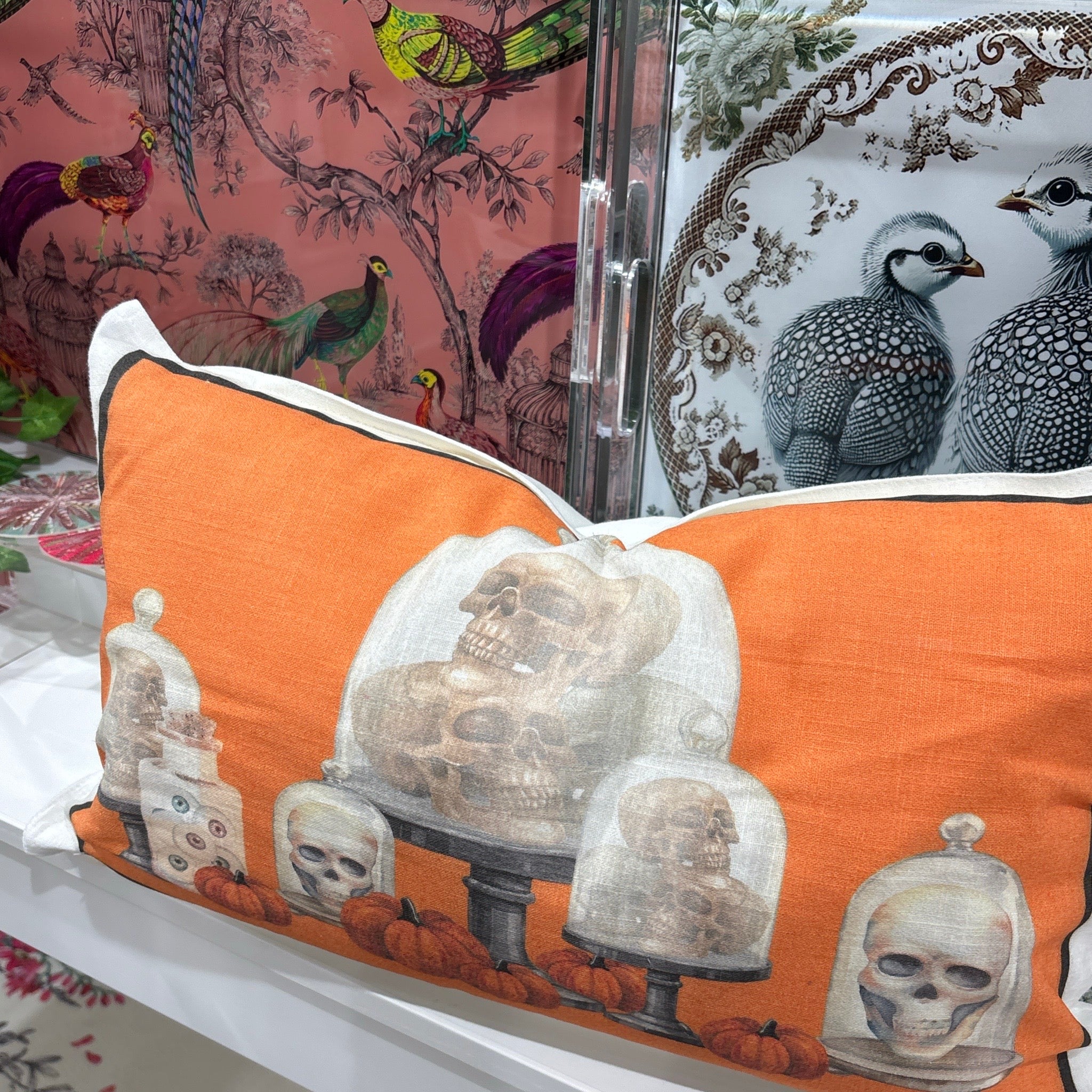 Halloween Still Orange 20x12 White Flange Pillow