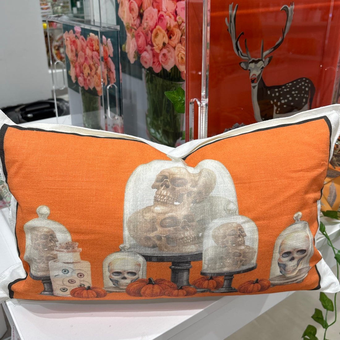 Halloween Still Orange 20x12 White Flange Pillow