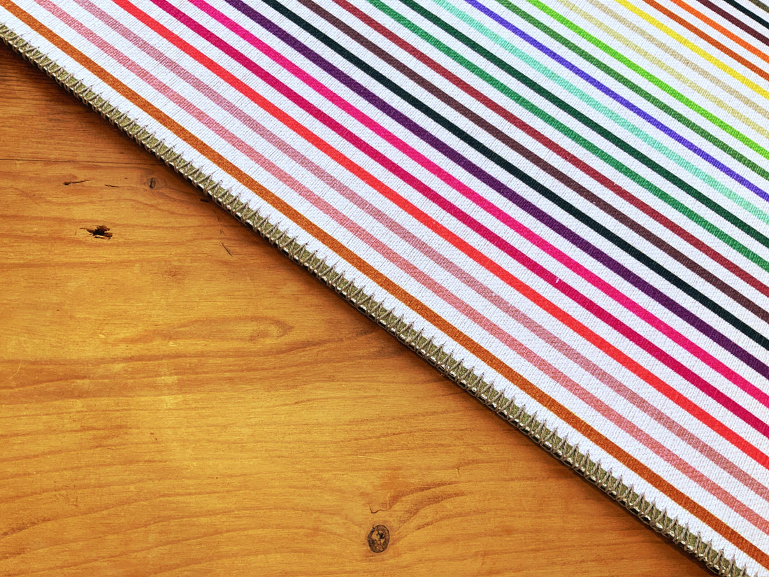 Spectrum White Brights Chenille Washables Rug