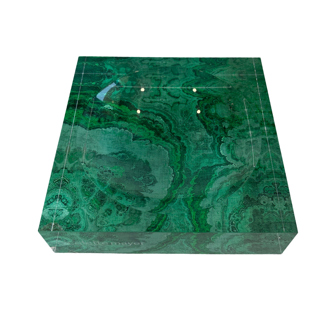 Agate Malachite  Acrylic Candy Catchall Dish