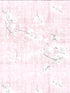Blossom Fantasia Soft Pink Grasscloth Printed Wallpaper - nicolettemayer.com