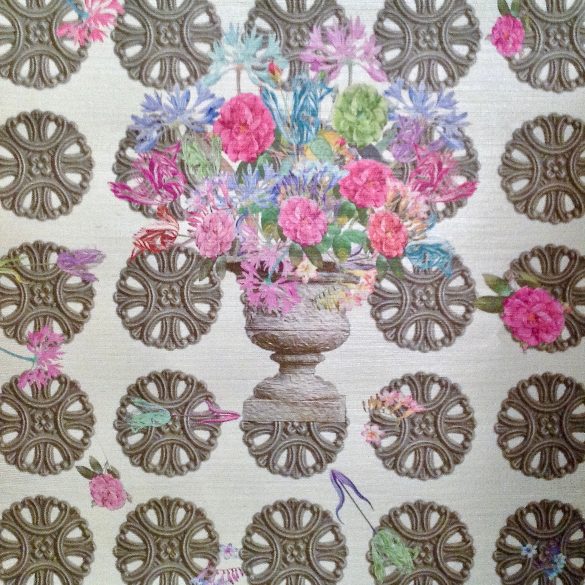 Pistil Metal Wallpaper 8 Yard Roll - nicolettemayer.com