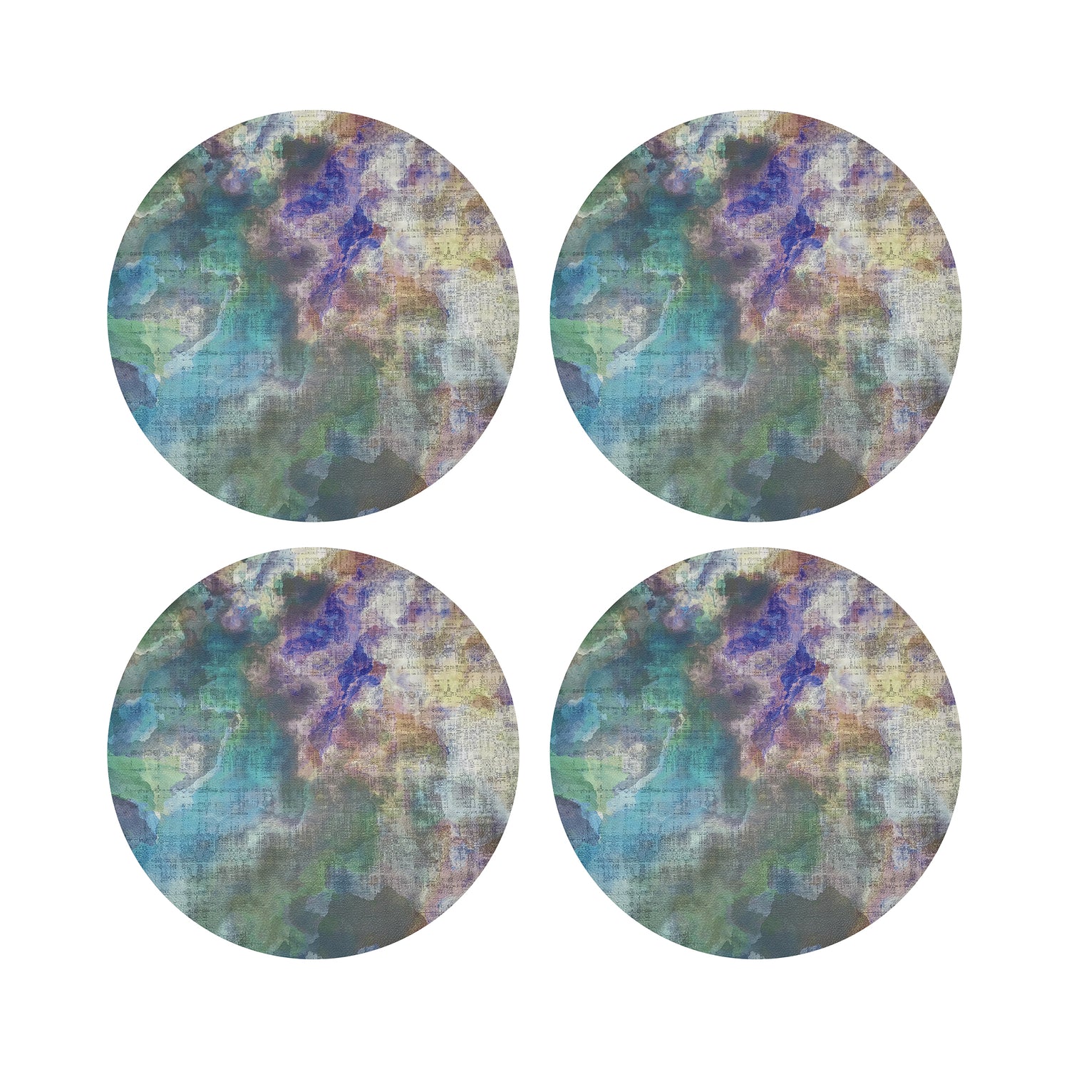 Impressionism Coast 16&quot; Round Pebble Placemats, Set of 4 - nicolettemayer.com
