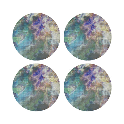 Impressionism Coast 16&quot; Round Pebble Placemats, Set of 4 - nicolettemayer.com
