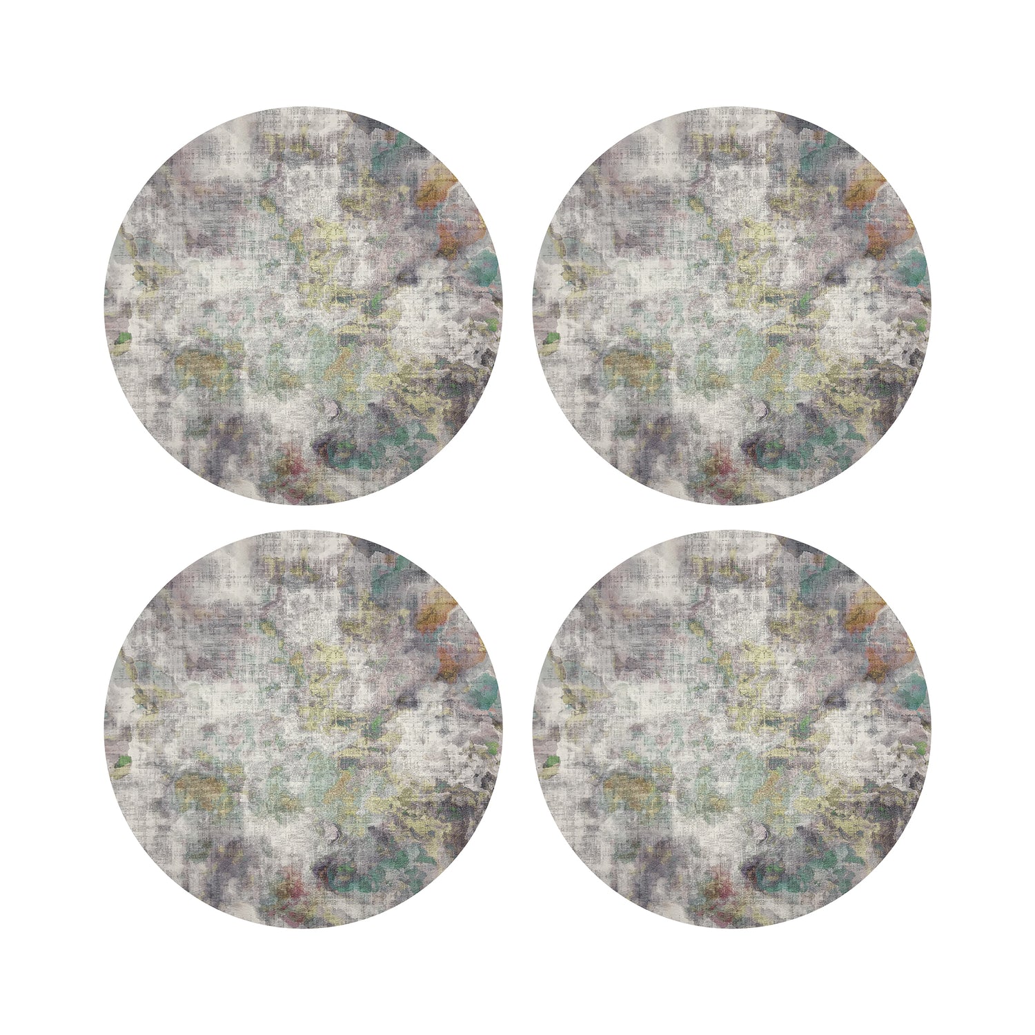 IMPRESSIONISM FALL 16&quot; Round Pebble Placemats, Set of 4 - nicolettemayer.com
