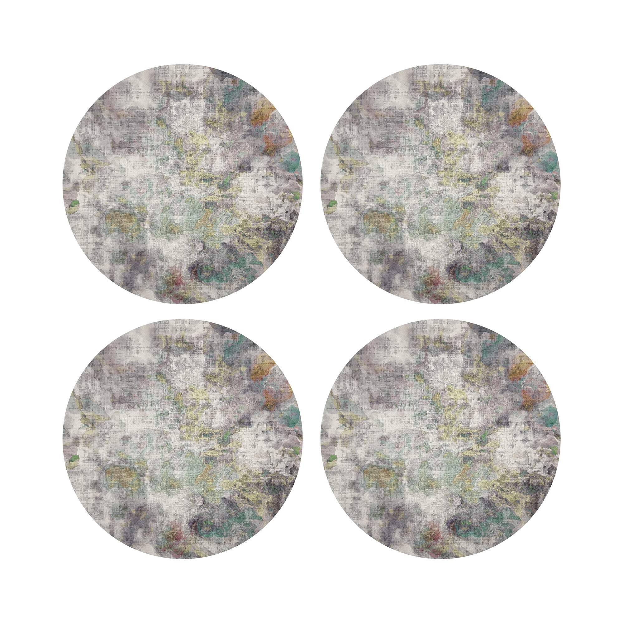 IMPRESSIONISM FALL 16&quot; Round Pebble Placemats, Set of 4 - nicolettemayer.com
