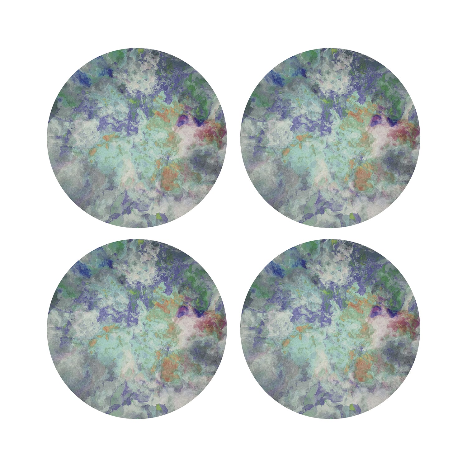 Impressionism Spring 16&quot; Round Pebble Placemats, Set of 4 - nicolettemayer.com
