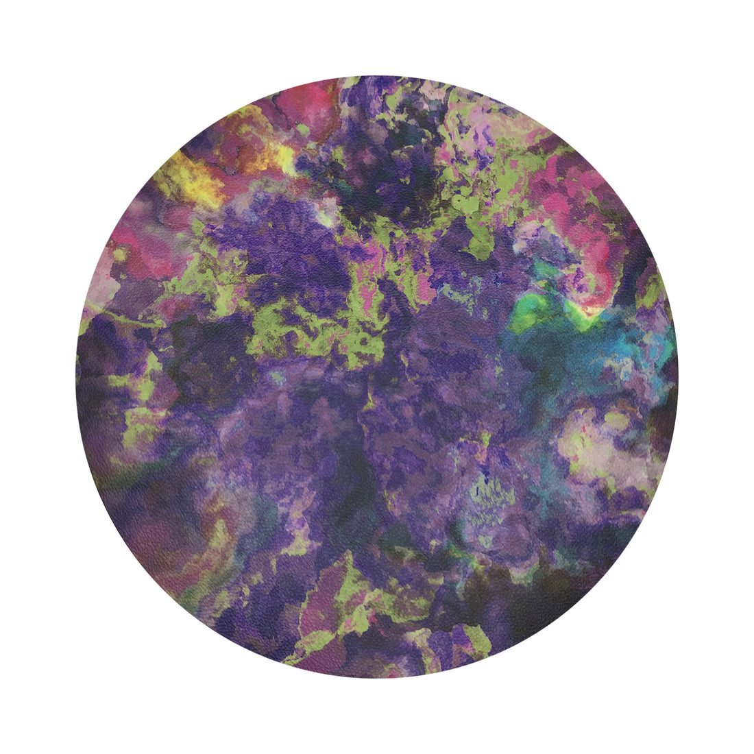 IMPRESSIONISM WINTER GEMS 16&quot; ROUND PEBBLE PLACEMATS, SET OF 4 - nicolettemayer.com