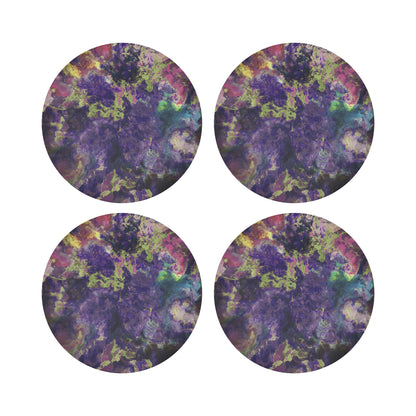 Impressionism Winter Gems 16&quot; Round Pebble Placemats, Set of 4 - nicolettemayer.com
