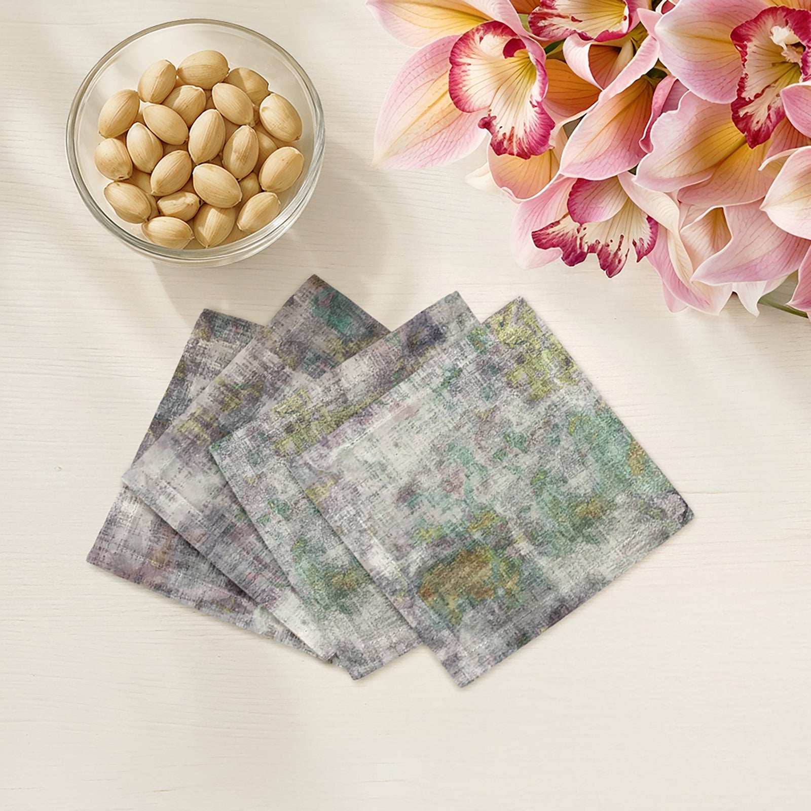 Impressionism Fall Cotton Sateen Cocktail Napkins