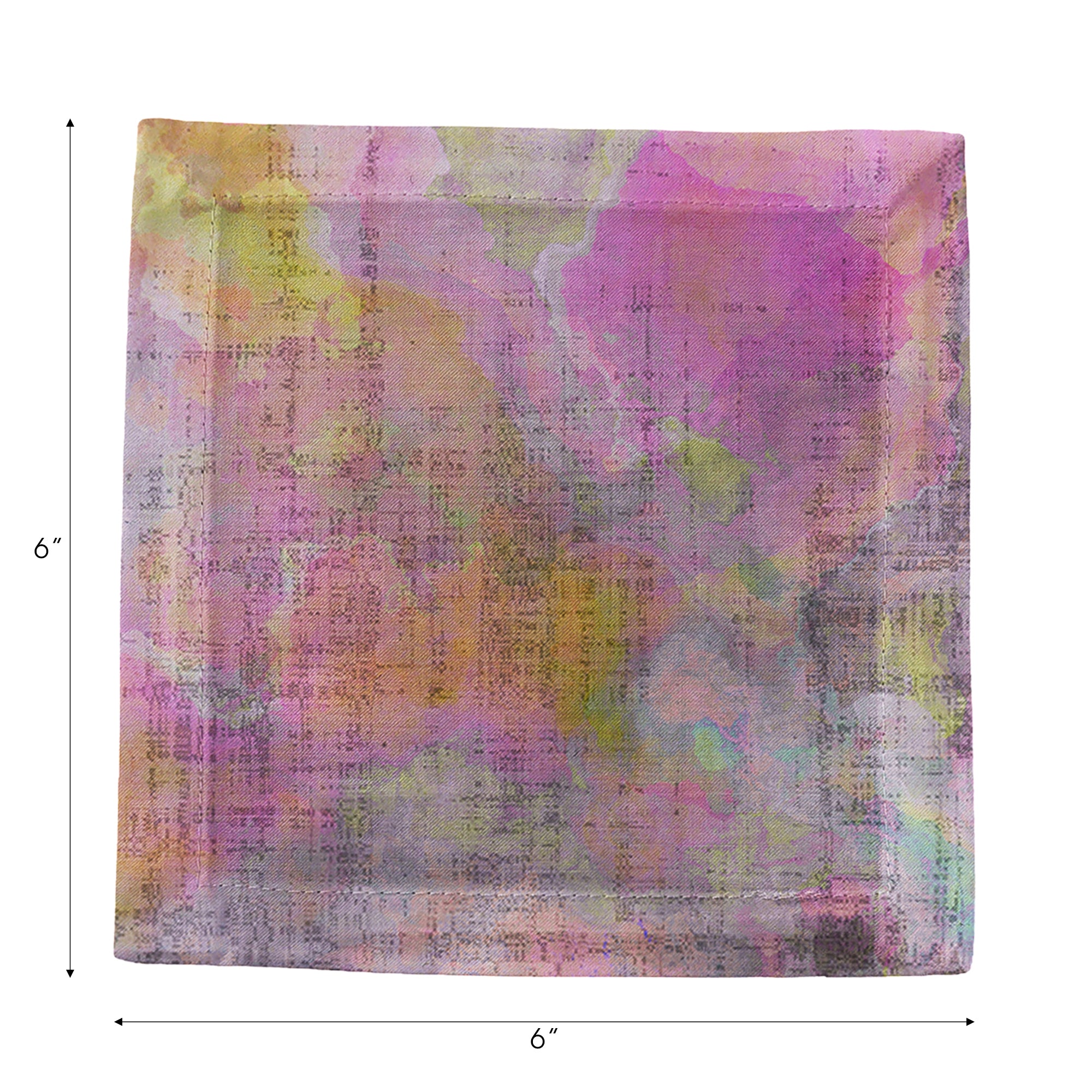 Impressionism Fressia Cotton Sateen Cocktail Napkins