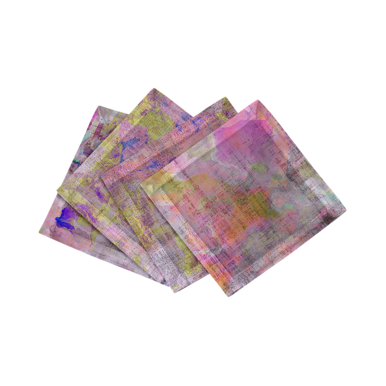 Impressionism Fressia Cotton Sateen Cocktail Napkins