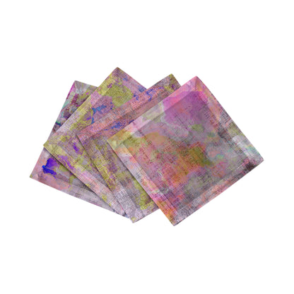 Impressionism Fressia Cotton Sateen Cocktail Napkins