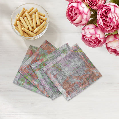 Impressionism Holiday Cotton Sateen Cocktail Napkins