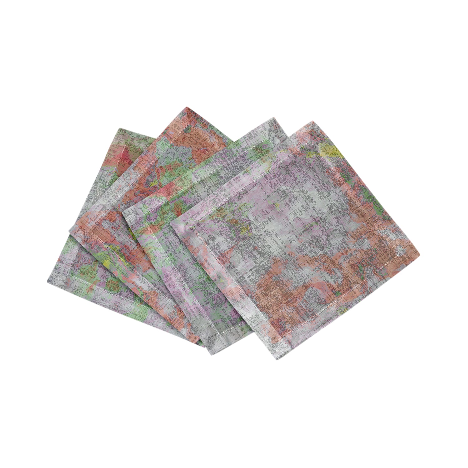 Impressionism Holiday Cotton Sateen Cocktail Napkins