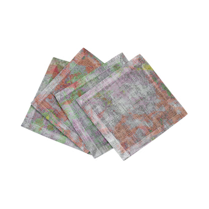 Impressionism Holiday Cotton Sateen Cocktail Napkins