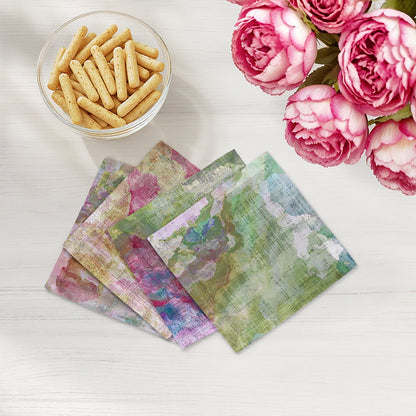 Impressionism Richesse Cotton Sateen Cocktail Napkins