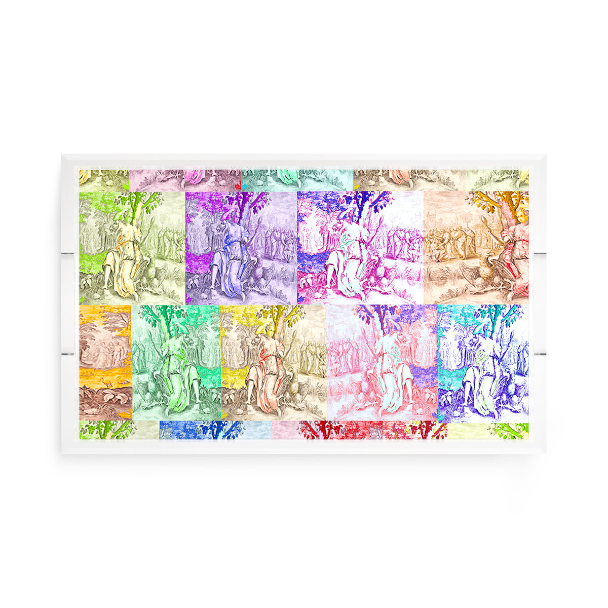 In the Woods Toile Acrylic Rectangle Decorative Tray, by Nicolette Mayer