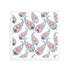 Indian Paisley Red Blue Acrylic Decorative Tray, 12 x 12 in. by Nicolette Mayer 