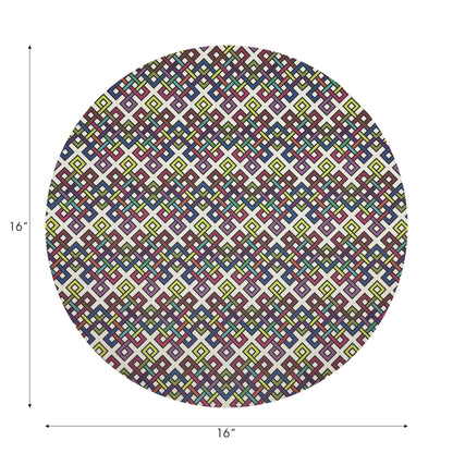 INFINITY KNOT ORIGINAL 16 ROUND PEBBLE PLACEMAT, SET OF 4 - nicolettemayer.com