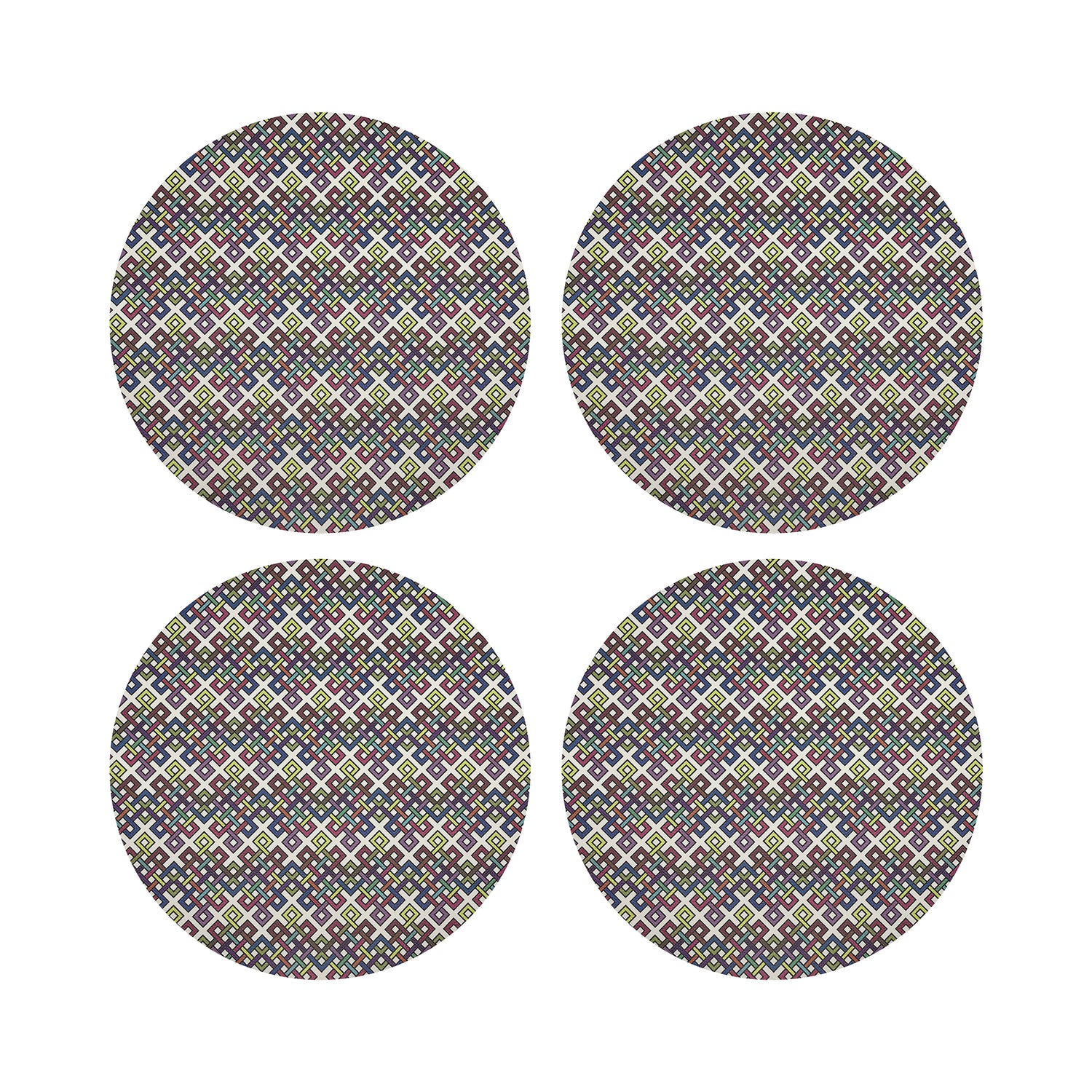 INFINITY KNOT ORIGINAL 16 ROUND PEBBLE PLACEMAT, SET OF 4 - nicolettemayer.com