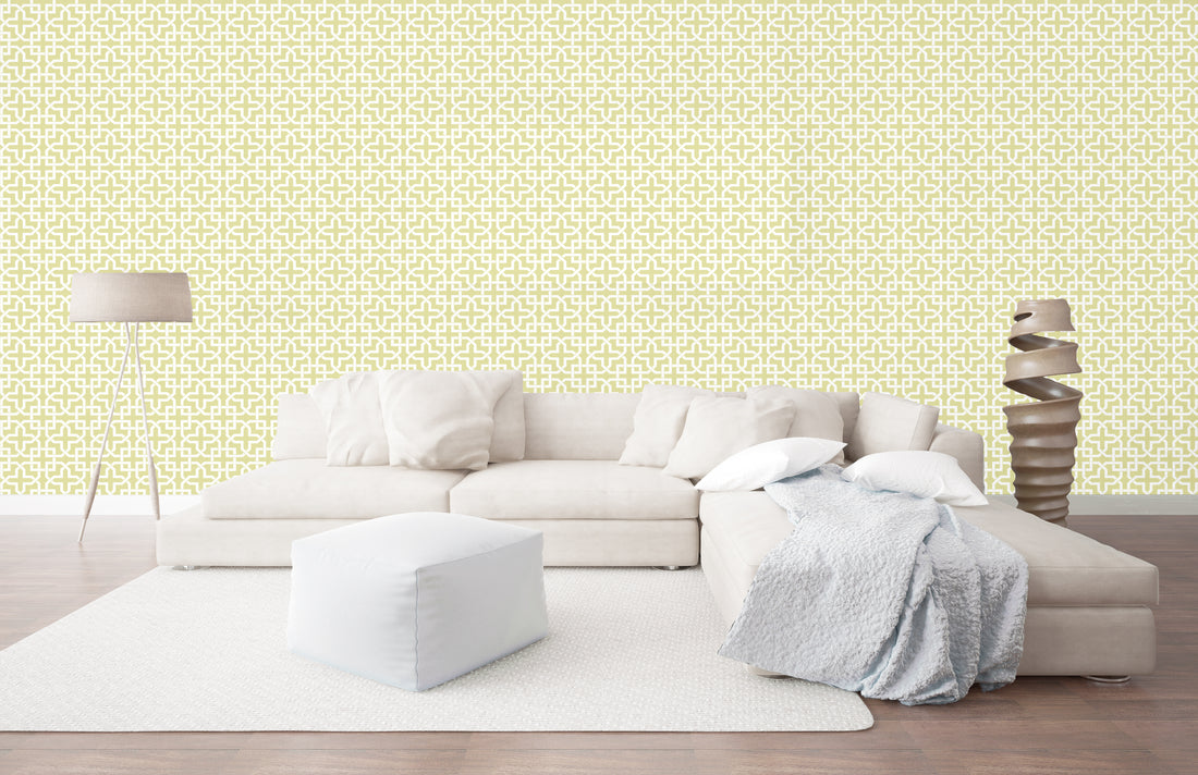 Infinity Wheat Silk Wallpaper