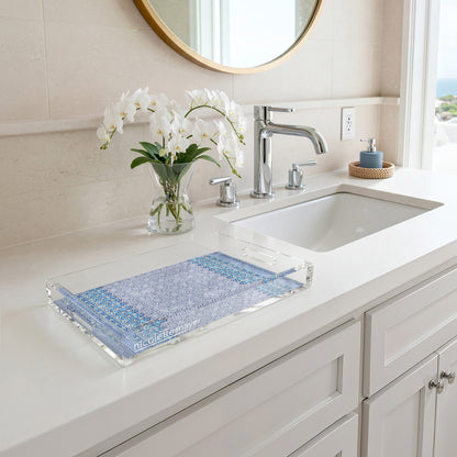 Iznik Classic 17X10.5 Acrylic Tray - nicolettemayer.com
