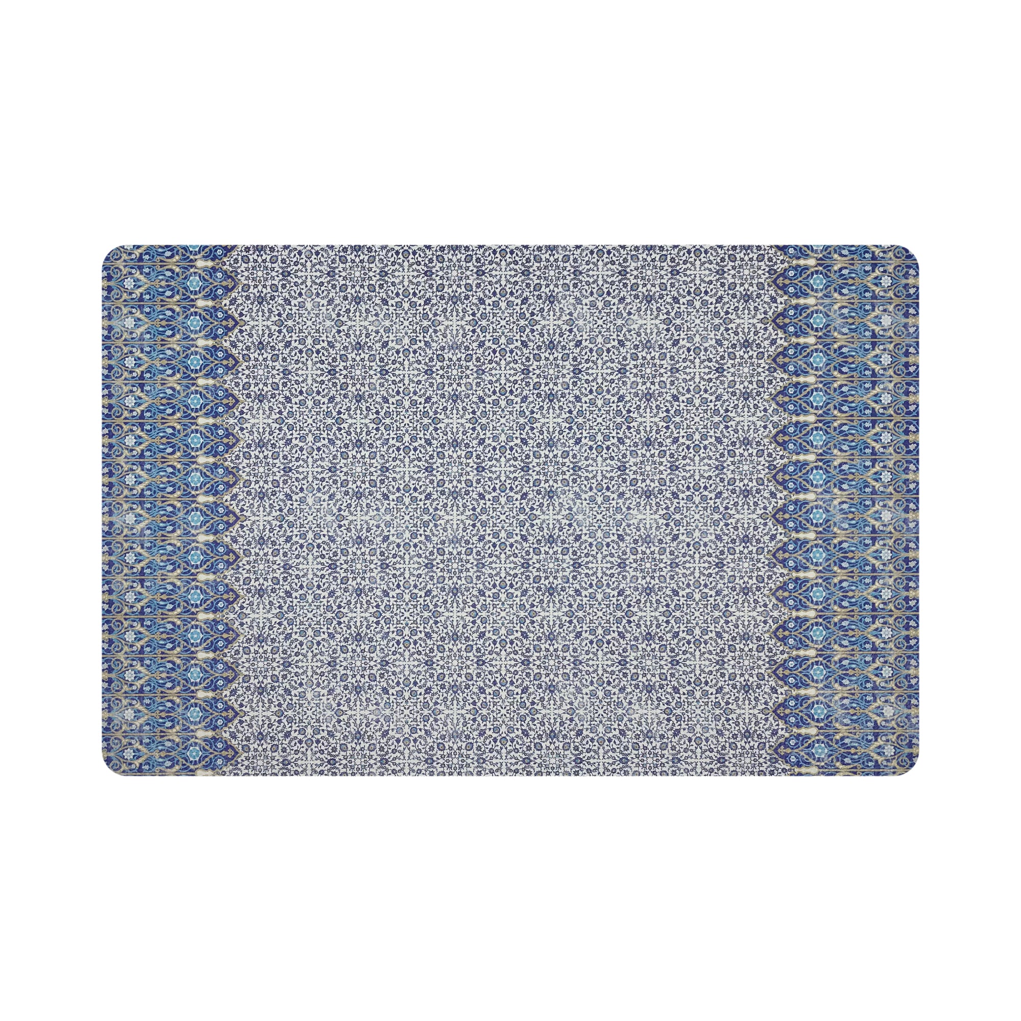 Iznik Classic 17.5&quot; Rectangle Pebble Placemat, Set Of 4 - nicolettemayer.com
