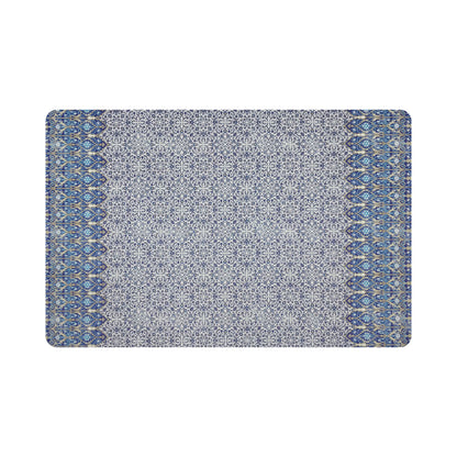 Iznik Classic 17.5&quot; Rectangle Pebble Placemat, Set Of 4 - nicolettemayer.com
