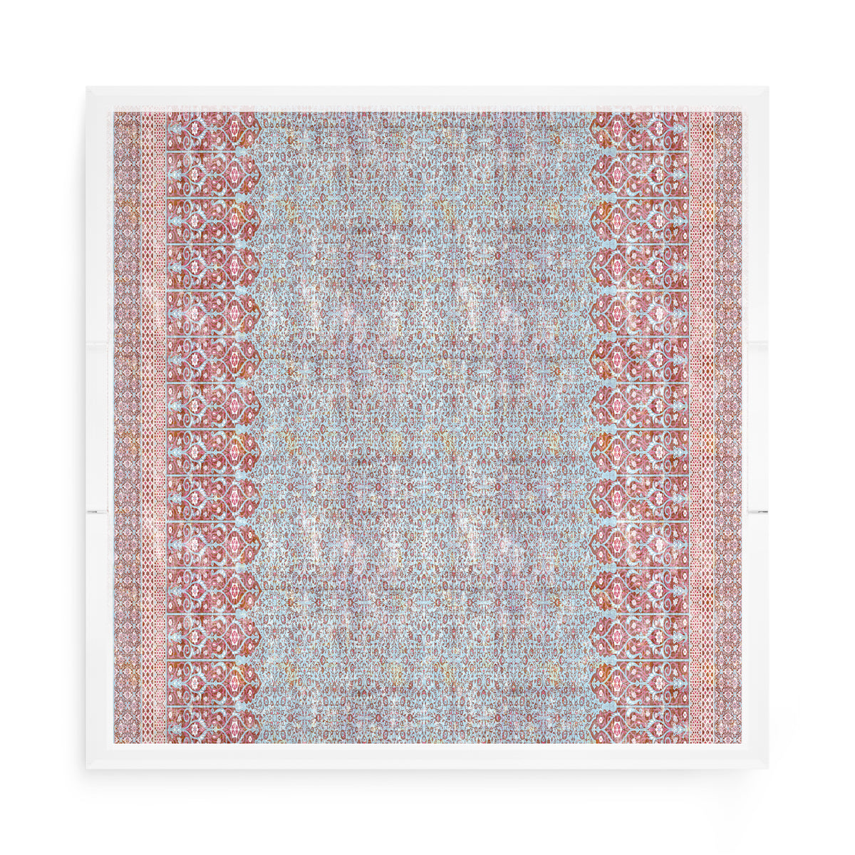 Iznik Overdye Turq Acrylic Decorative Tray, 15 x 15 in. by Nicolette Mayer 