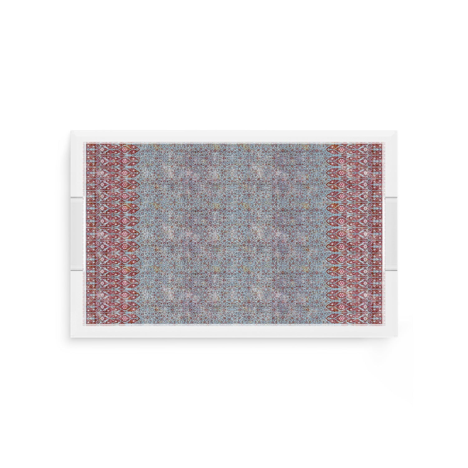 Iznik Red Turquoise 12.5X7.75 Acrylic Tray - nicolettemayer.com
