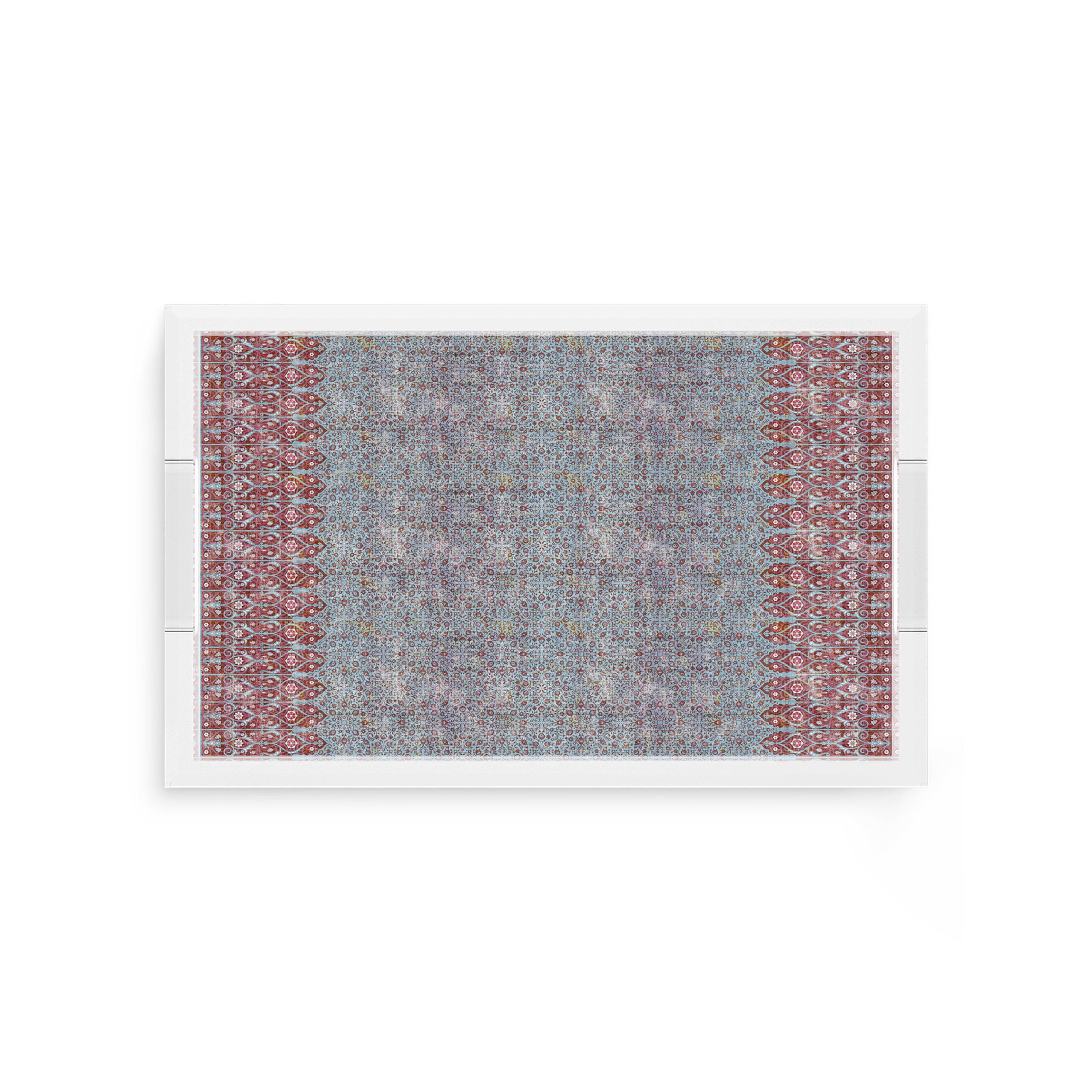 Iznik Red Turquoise 12.5X7.75 Acrylic Tray - nicolettemayer.com
