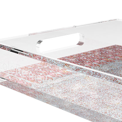 Iznik Red Turquoise 12.5X7.75 Acrylic Tray - nicolettemayer.com
