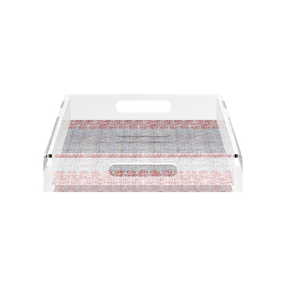 Iznik Red Turquoise 17X10.5 Acrylic Tray - nicolettemayer.com

