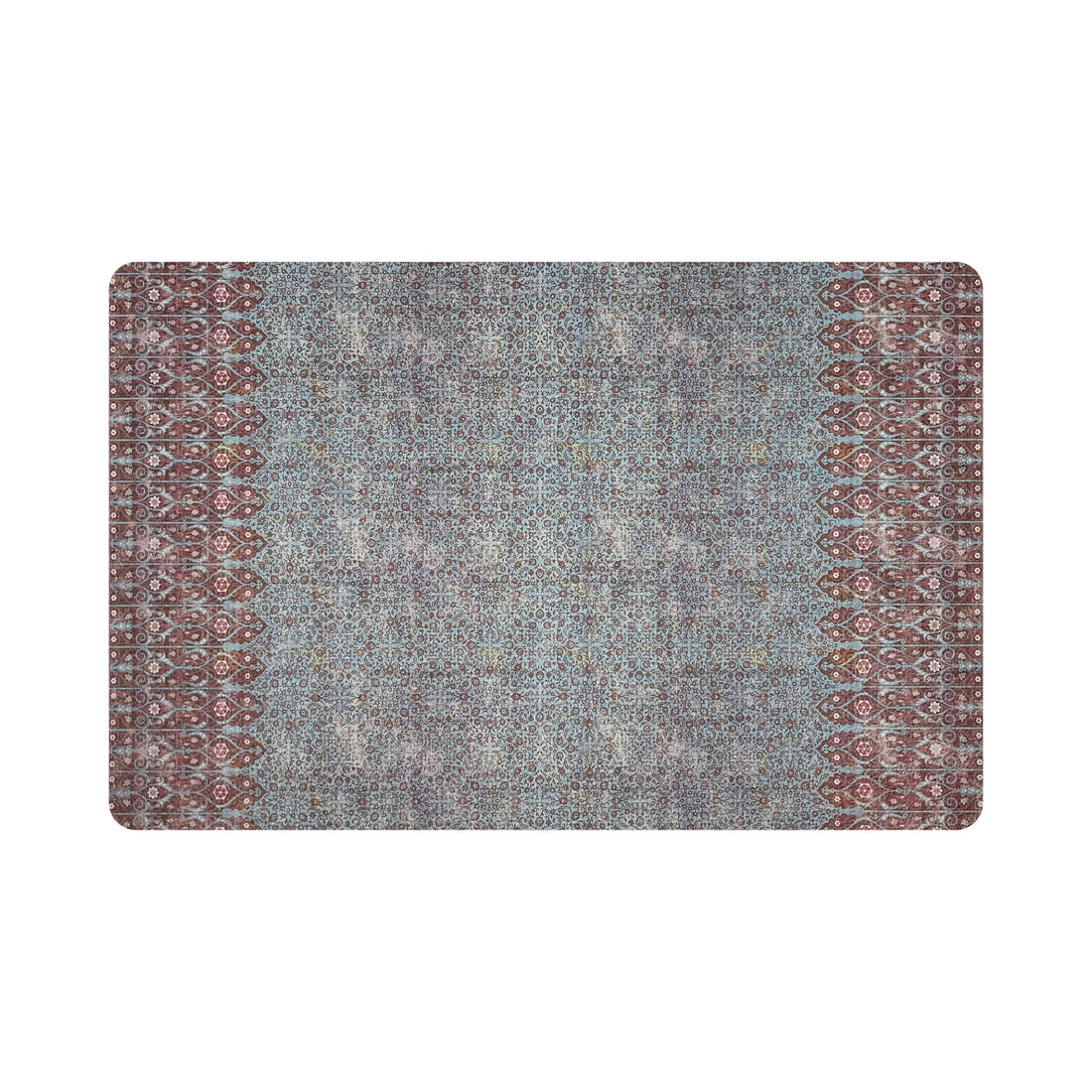 IZNIK TURQ RED 17 RECTANGLE PEBBLE PLACEMATS, SET OF 4 - nicolettemayer.com