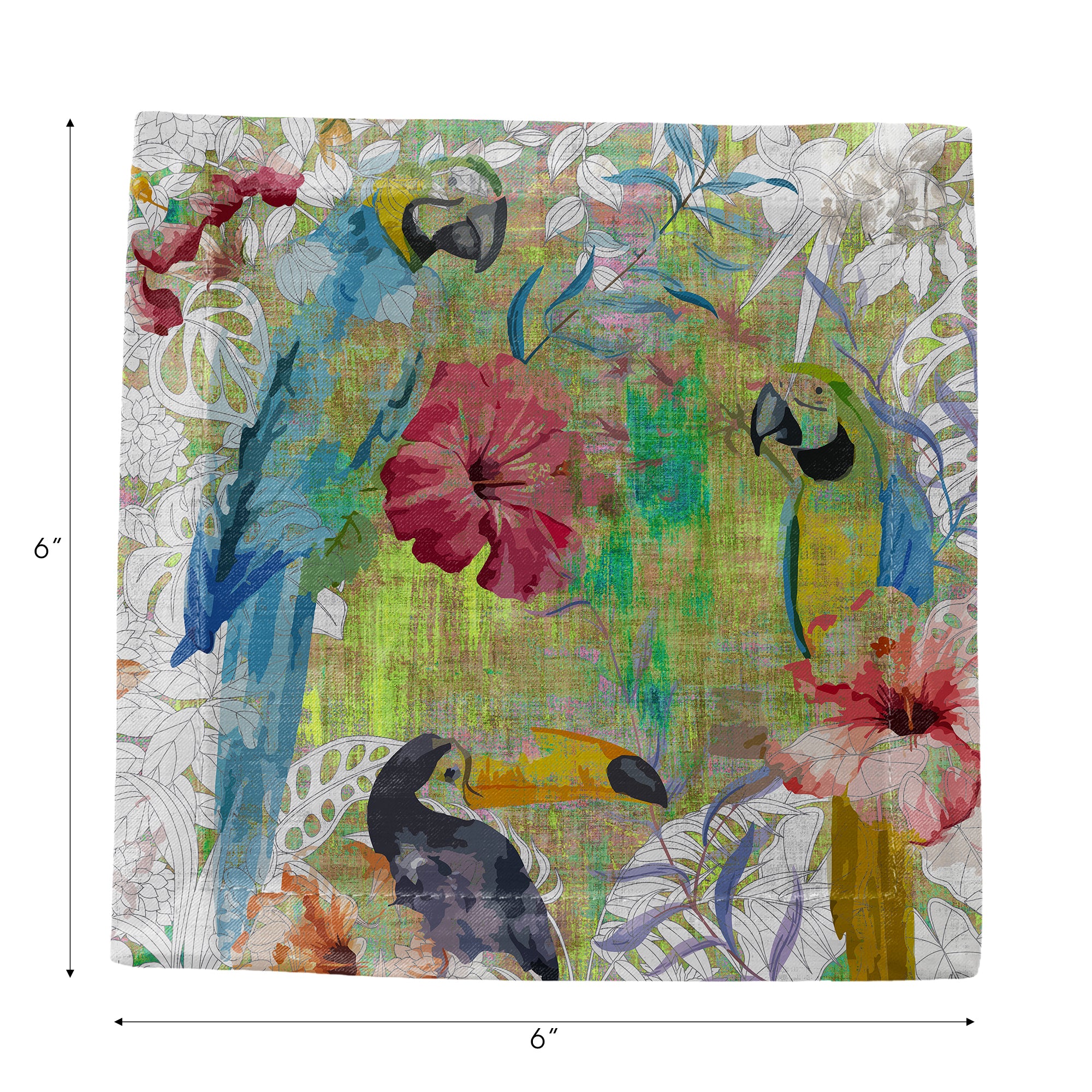 Jungle Love Cotton Sateen Cocktail Napkins - nicolettemayer.com