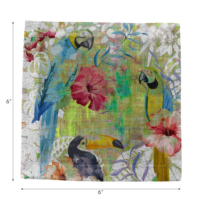 Jungle Love Cotton Sateen Cocktail Napkins - nicolettemayer.com