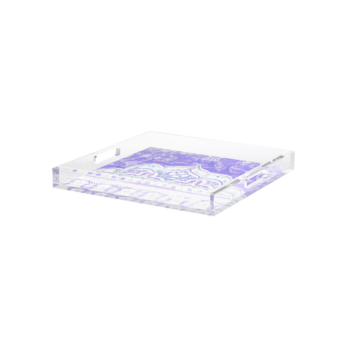 Jaipur Wisteria Acrylic Decorative Tray, 12 x 12 in. by Nicolette Mayer 