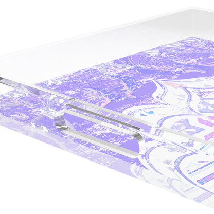Jaipur Wisteria Acrylic Decorative Tray, 12 x 12 in. by Nicolette Mayer 