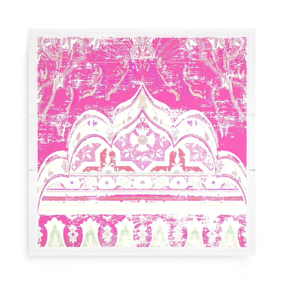 Jaipur Raspberry Acrylic Decorative Tray, 15 x 15 in. by Nicolette Mayer 