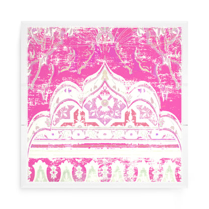 Jaipur Raspberry Acrylic Decorative Tray, 15 x 15 in. by Nicolette Mayer 