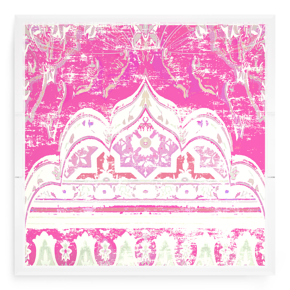 Jaipur Raspberry Acrylic Decorative Tray, 18 x 18 in. by Nicolette Mayer 