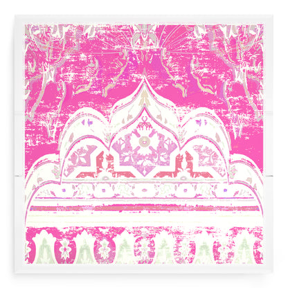 Jaipur Raspberry Acrylic Decorative Tray, 18 x 18 in. by Nicolette Mayer 