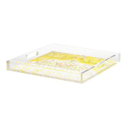 Jaipur Yellow Acrylic Decorative Tray, 18 x 18 in. by Nicolette Mayer 