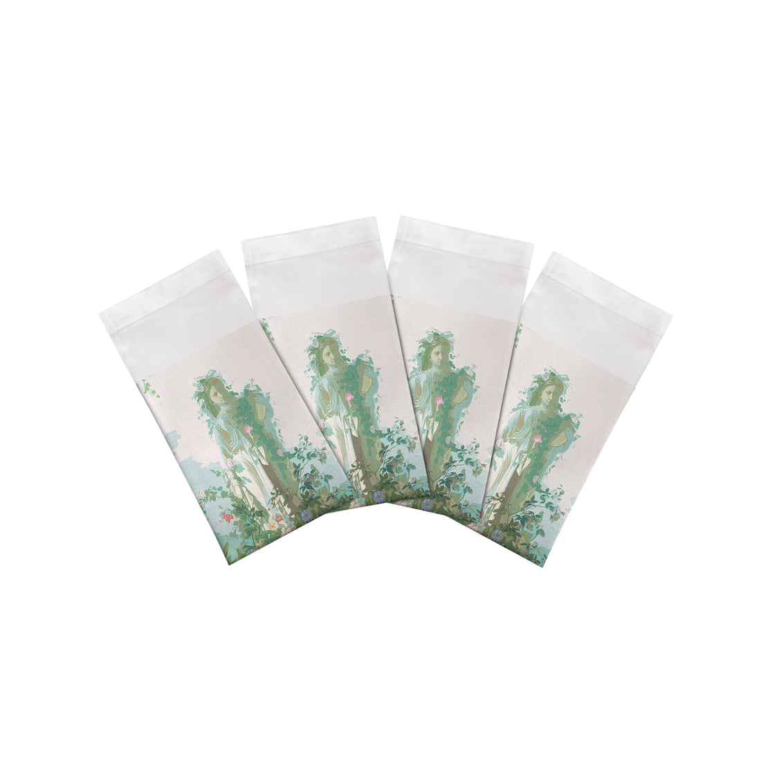 Jardin Defosse Chantilly 22" Cotton Sateen Dinner Napkins- nicolettemayer.com
