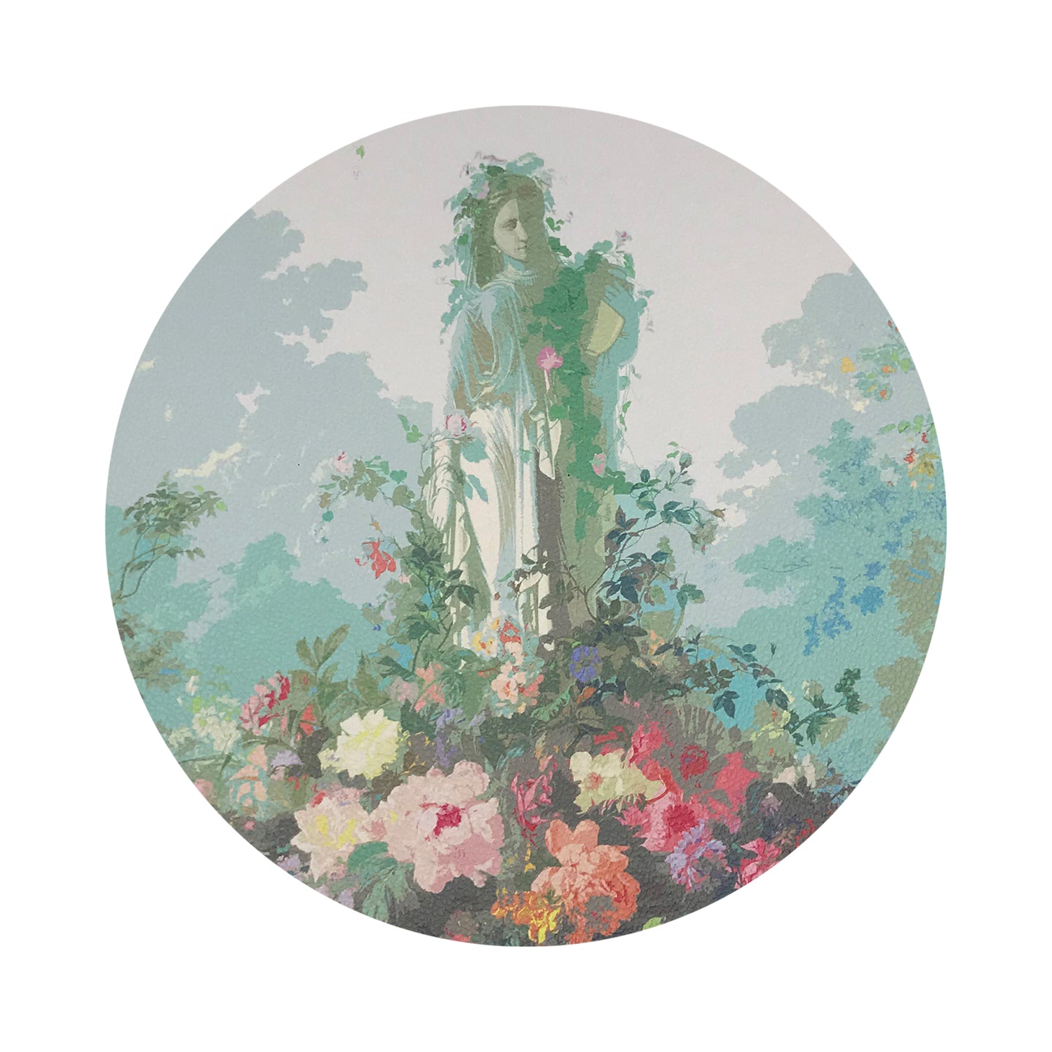 Jardin Defosse Chantilly Vegan Leather Round Coasters