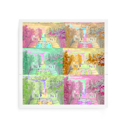 Jardin Tuilleries Brights Acrylic Decorative Tray, 12 x 12 in. by Nicolette Mayer 