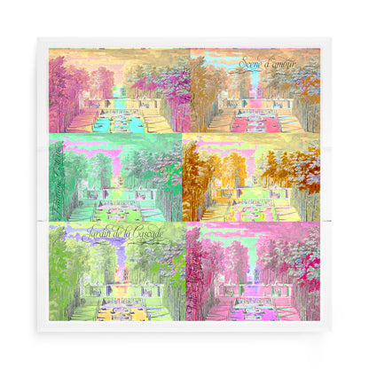 Jardin Tuilleries Brights Acrylic Decorative Tray, 15 x 15 in. by Nicolette Mayer 