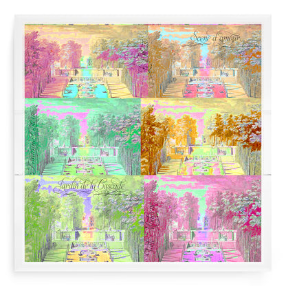 Jardin Tuilleries Brights Acrylic Decorative Tray, 18 x 18 in. by Nicolette Mayer 